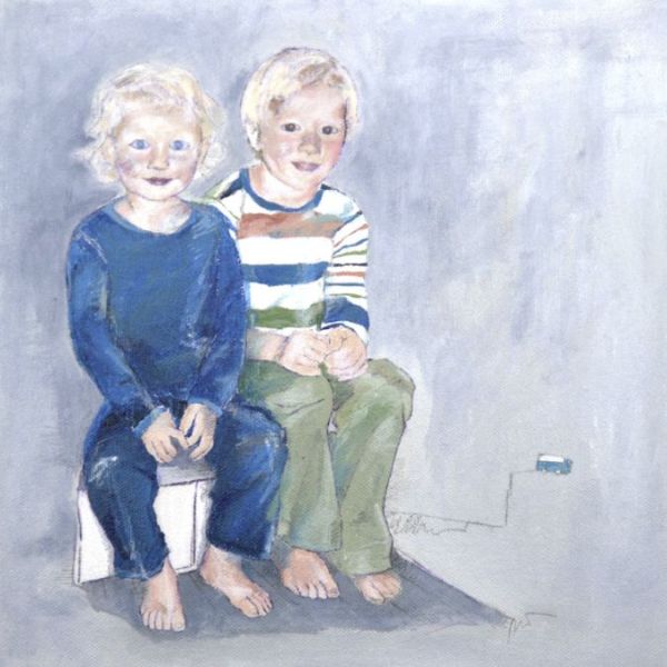 Malerei Monika Roscher zwei brüder